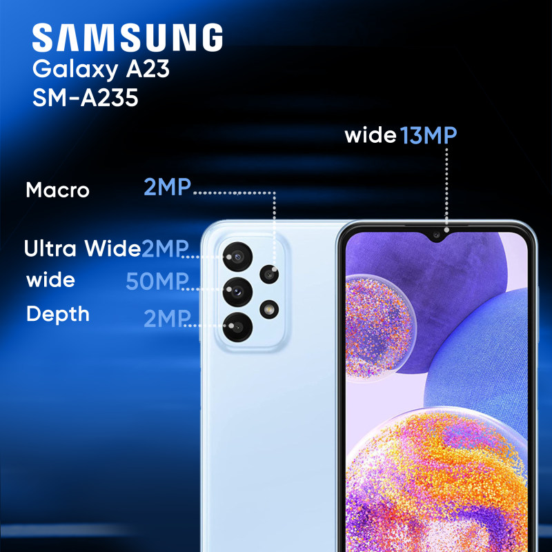 گوشی موبایل سامسونگ مدل Galaxy A23 SM-A235 دو سیم کارت ظرفیت 128 گیگابایت و رم 6 گیگابایت