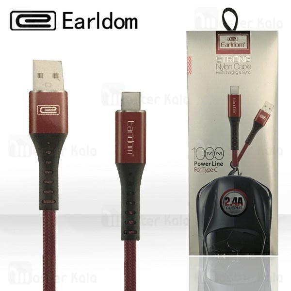 کابل تبدیل USB به لایتنینگ ارلدام مدل EC-058C طول 1 متر