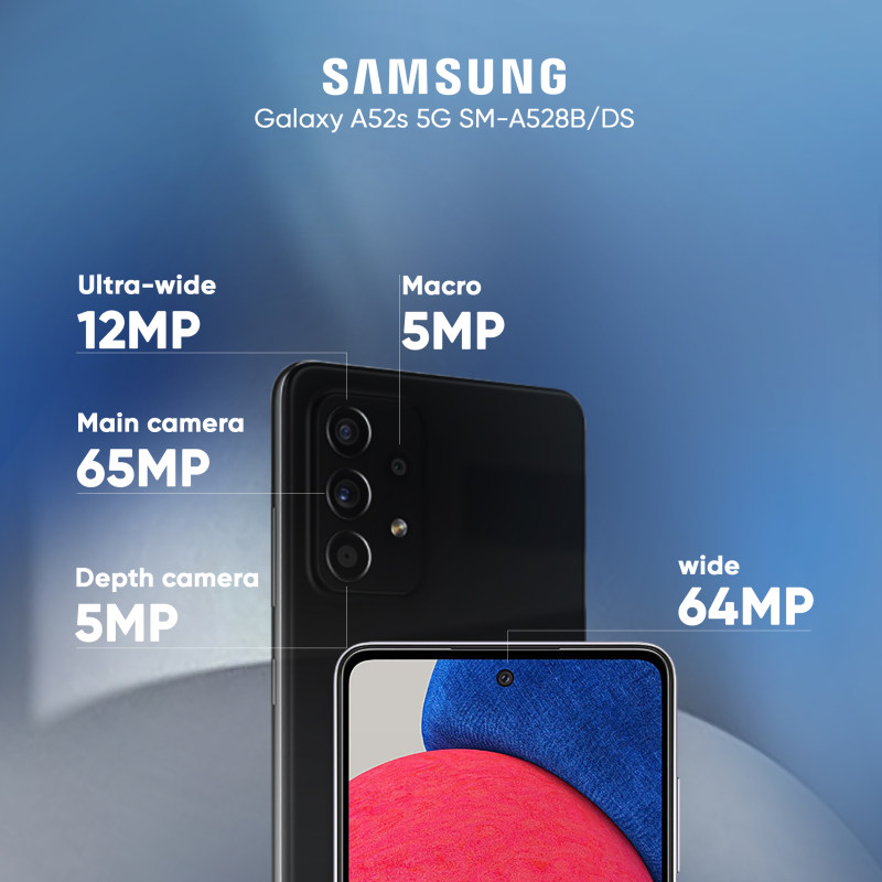 گوشی موبایل سامسونگ مدل Galaxy A52s 5G SM-A528B/DS دو سیم‌کارت ظرفیت 256 گیگابایت و رم 8 گیگابایت