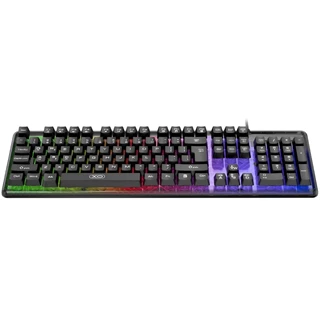 کیبورد RGB گیمینگ ایکس او مدل  XO KB04A با ۱۰۳ کلید مالتی مدیا