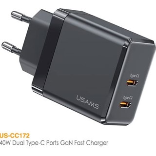 شارژ 40 وات یوسمز مدل USAMS US-CC172 دارای دوپورت